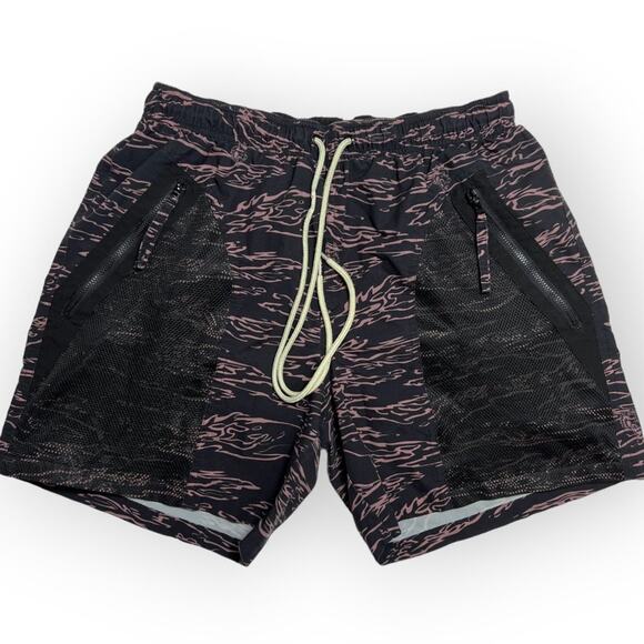 Darc Sport Wolves Wave Camo Cycle Shorts Liner SIZE M Black Mauve Camo Limited - Picture 1 of 9